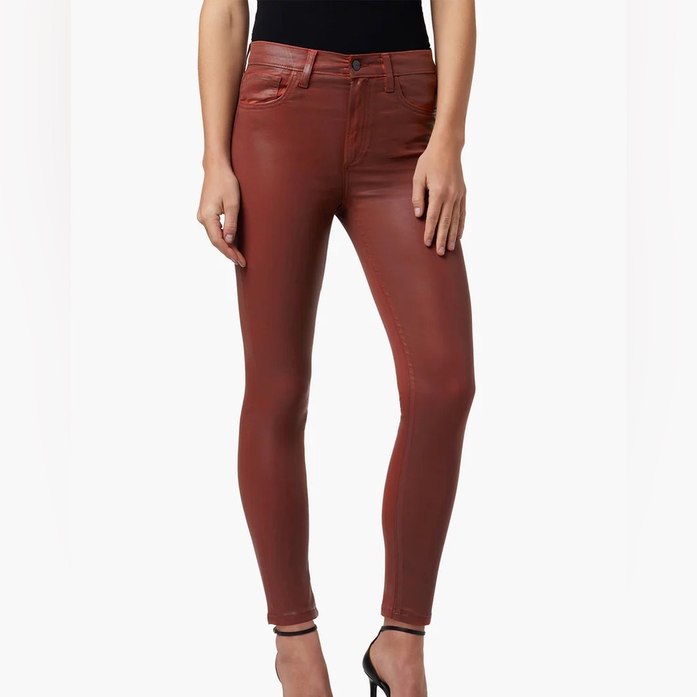 LMT: Joe’s THE CHARLIE HIGH RISE SKINNY ANKLE // COATED // CINNAMON